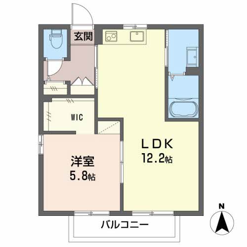 コーポSEの間取り