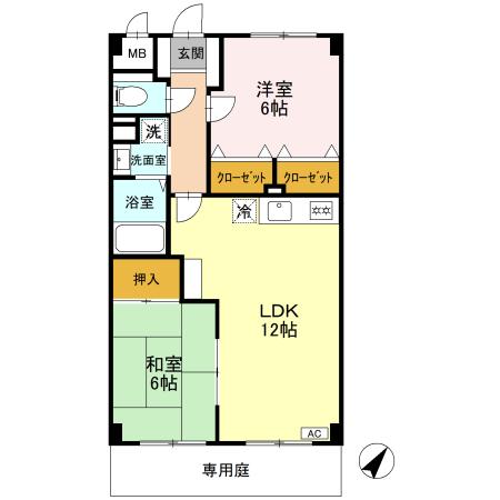 グランデ朝日の間取り