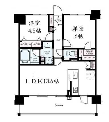 プレサンスロジェ京都西大路の間取り
