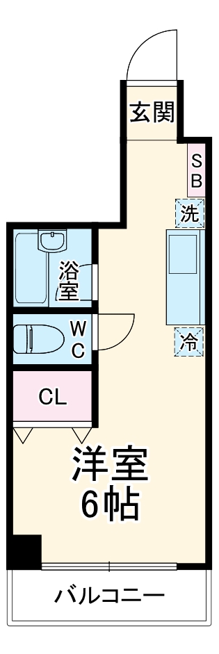 木月の完工年月(2007年1月)築の賃貸マンションの間取り