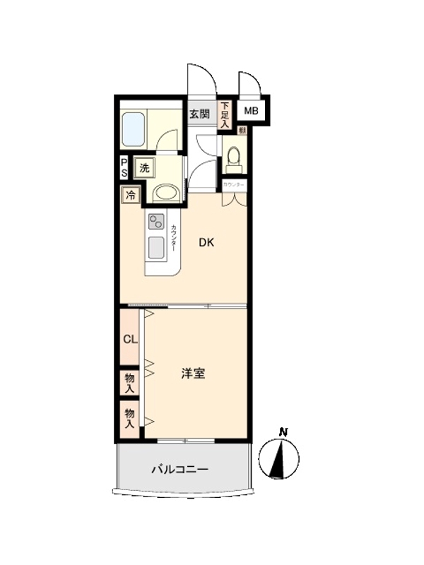 グリフィン横浜・東口弐番館の間取り