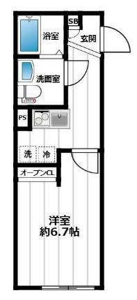 Latias日暮里の間取り