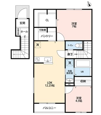 リーブルファイン杉並久我山の間取り