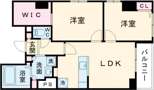 蔵前の完工年月(2008年6月)築の賃貸マンションの間取り