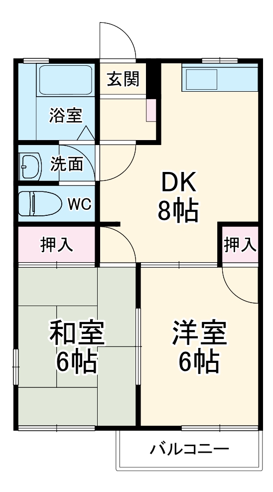 堀の内コーポ Bの間取り