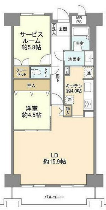 ダイアパレスステーションプラザ船橋の間取り