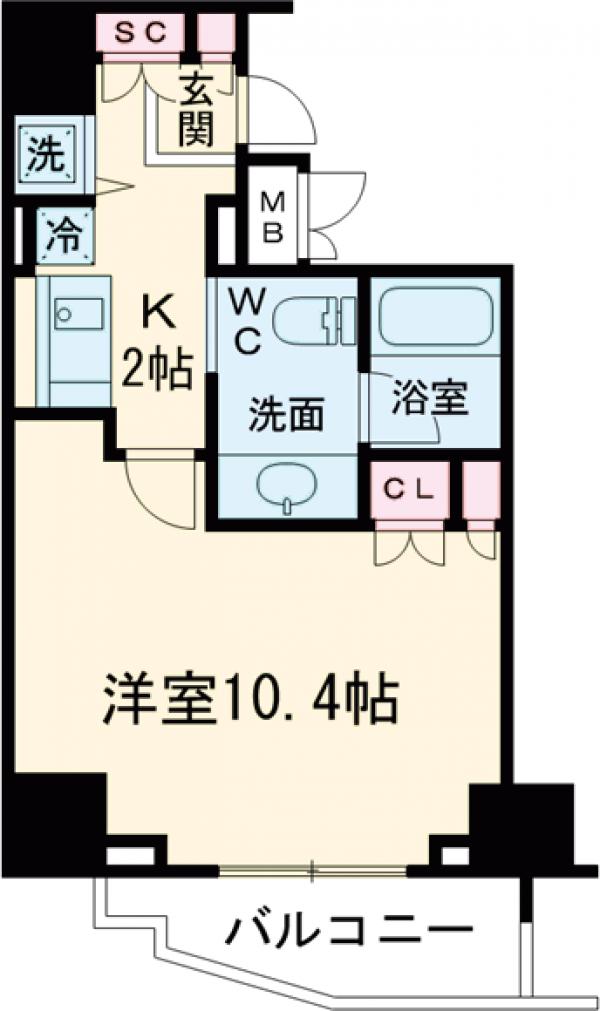 BPRレジデンス恵比寿の間取り