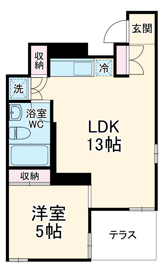 アーバンフラッツ湊町 の間取り