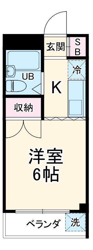 東狭山ケ丘の完工年月(1992年2月)築の賃貸マンションの間取り