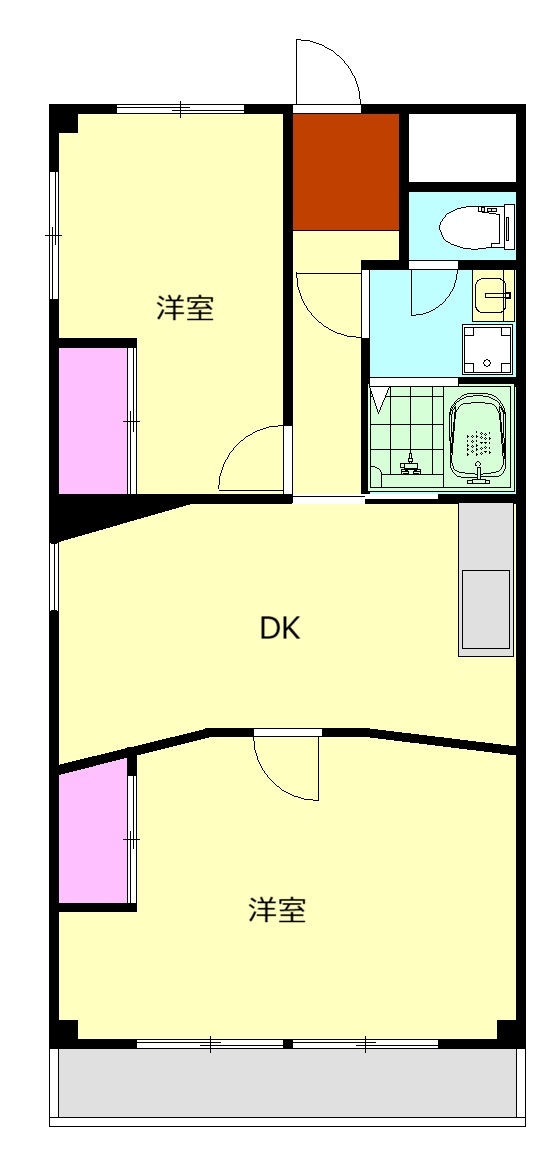 下大井マンションの間取り