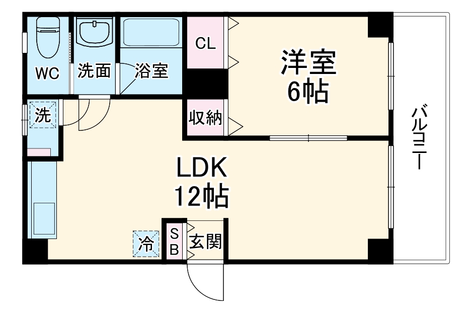CITY SPIRE立売堀の間取り