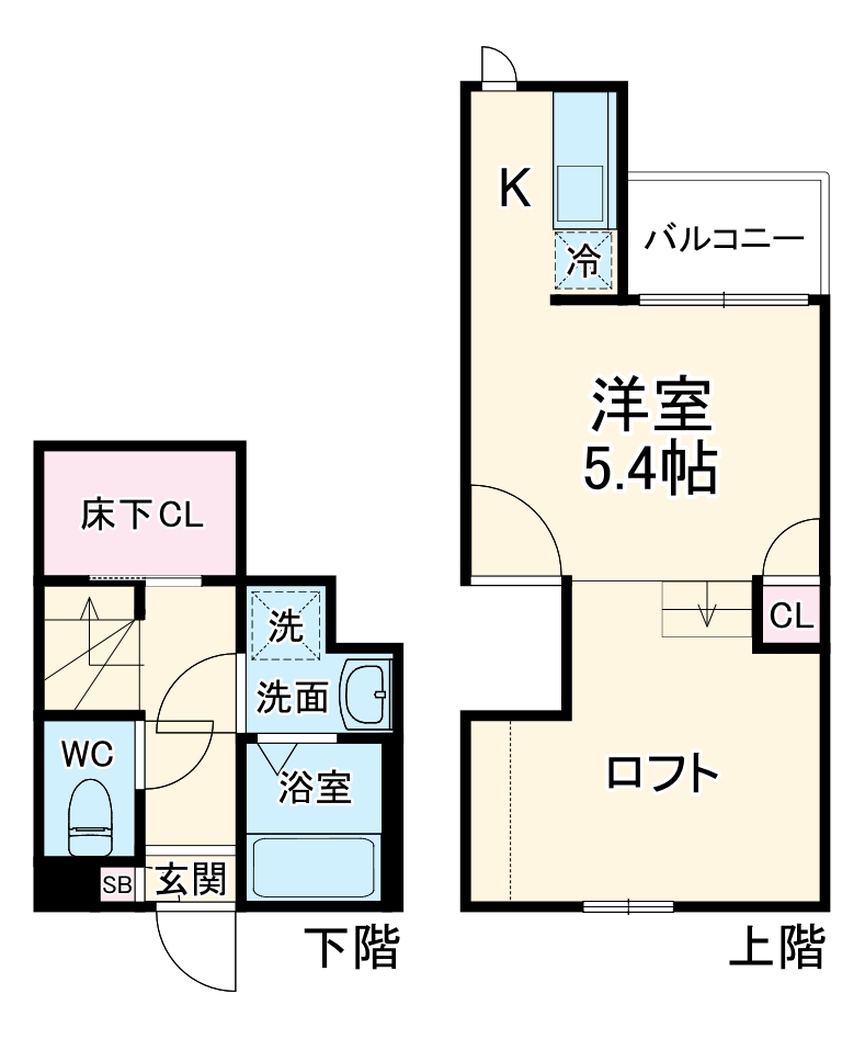 CB南与野コルザの間取り