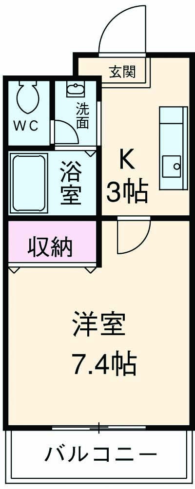 フルール パレスの間取り