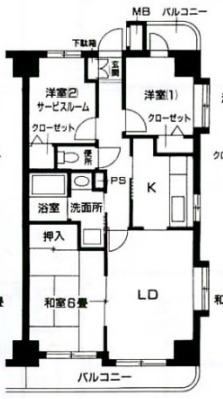 フェリースいずみ中央の間取り