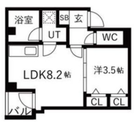 CRASIS UTSUBO PARKの間取り