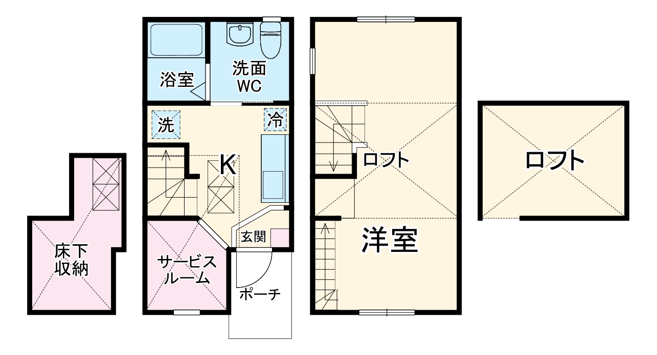 メゾンKⅢの間取り
