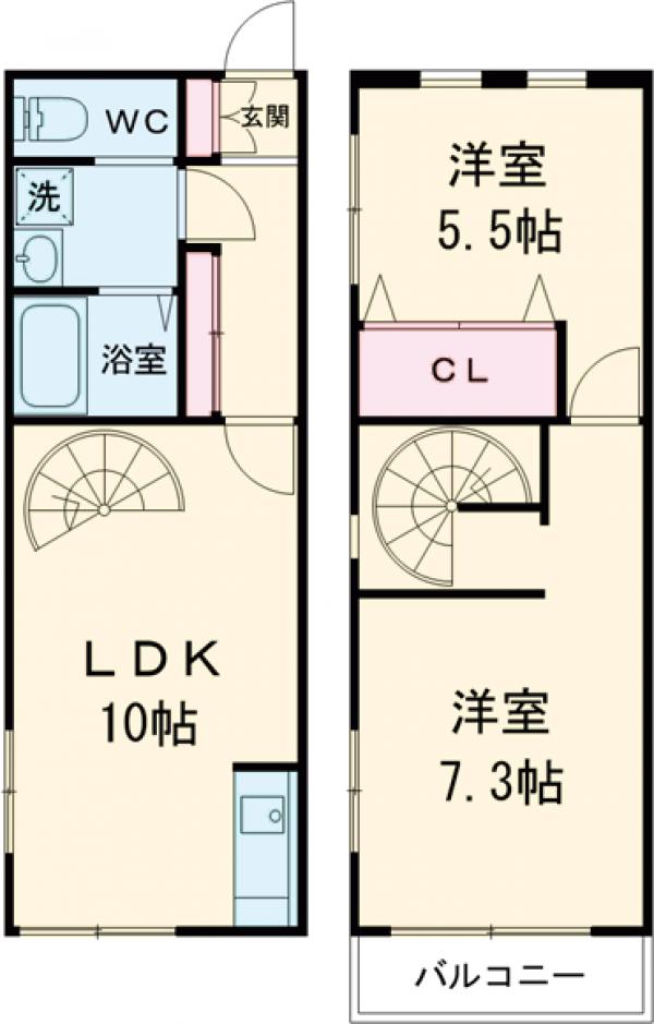 シャトレキューブの間取り