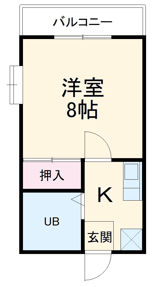 メイプル田中Bの間取り