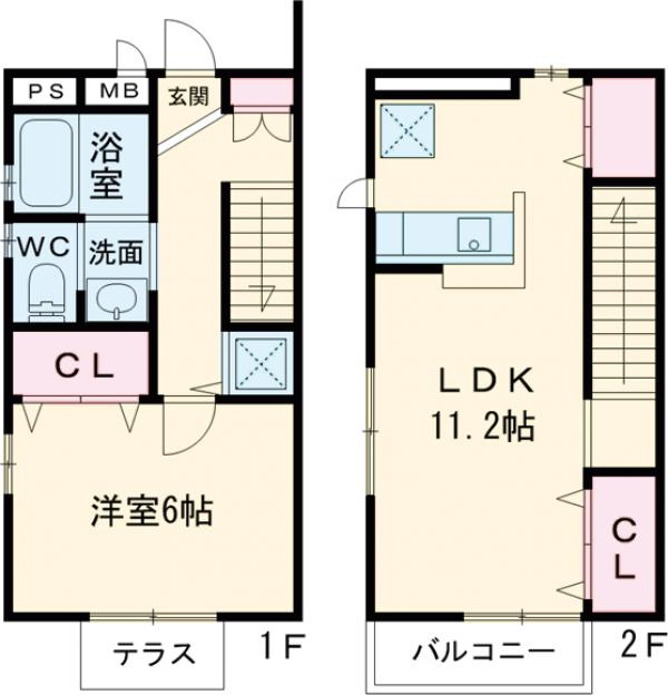 サンクレールA棟の間取り