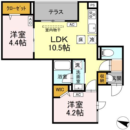 セレスティア中野鷺ノ宮の間取り