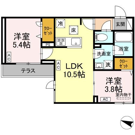 セレスティア中野鷺ノ宮の間取り