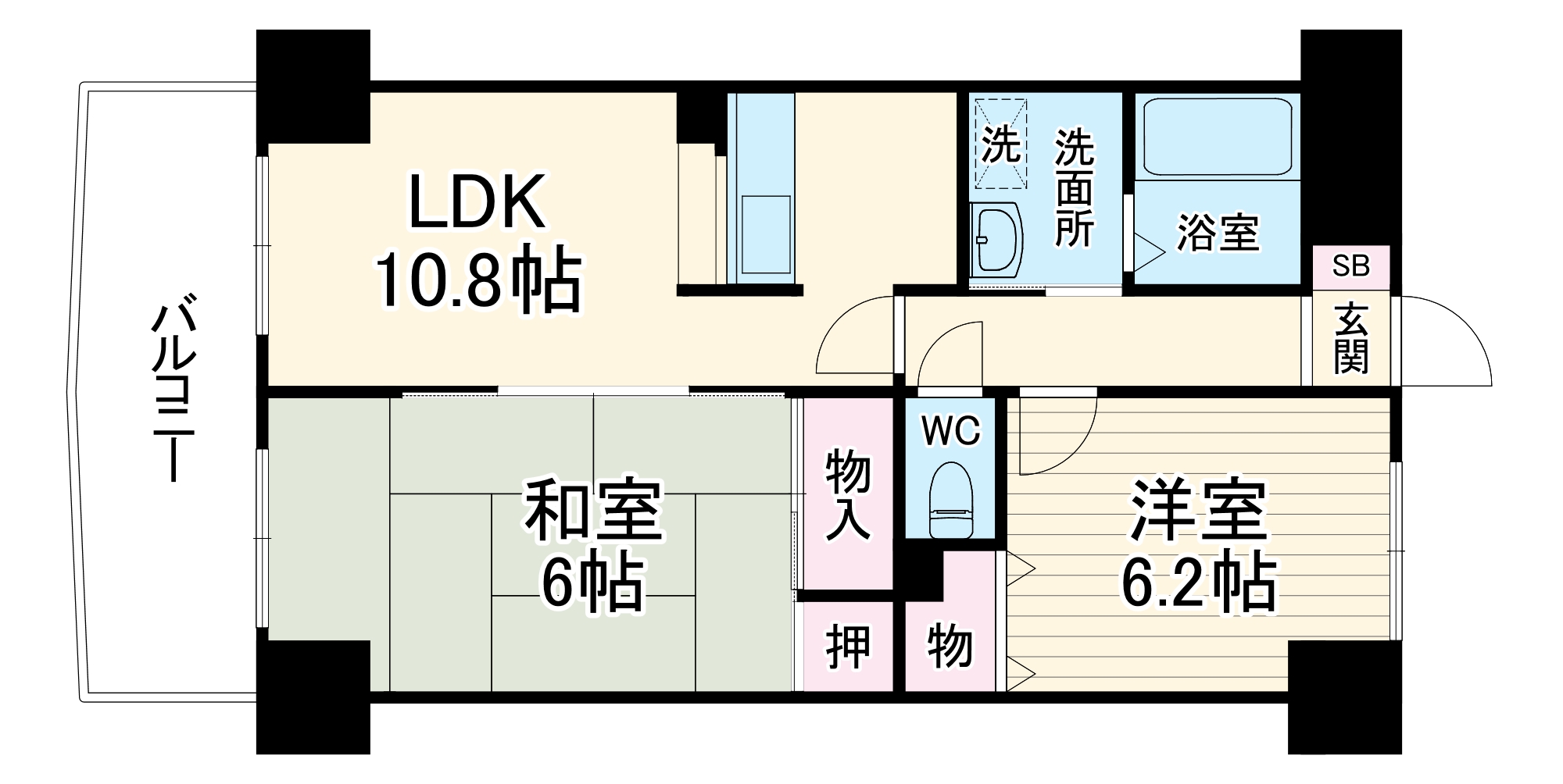 ロザーンジュ堀川の間取り