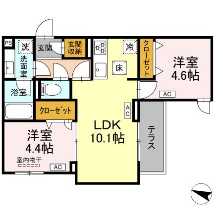 セレスティア中野鷺ノ宮の間取り