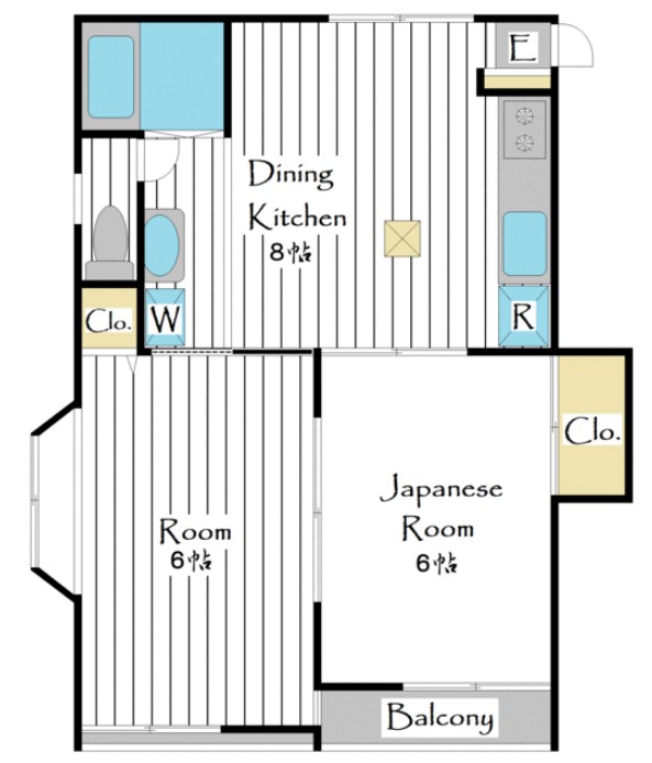 カーサ坪井の間取り