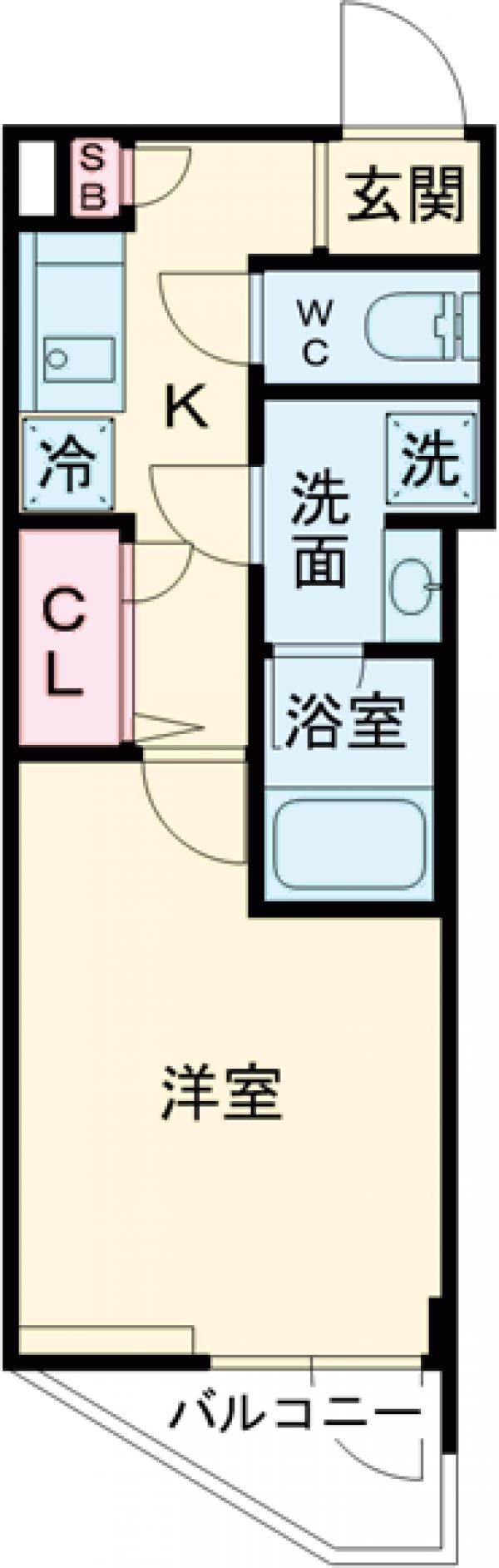 MAXIV CROS府中の間取り