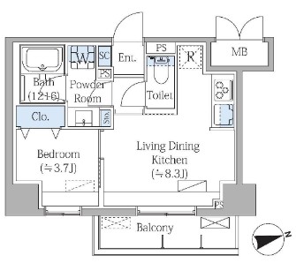 Grand Mark Residenceの間取り