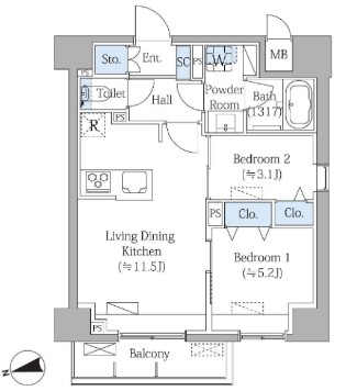 Grand Mark Residenceの間取り