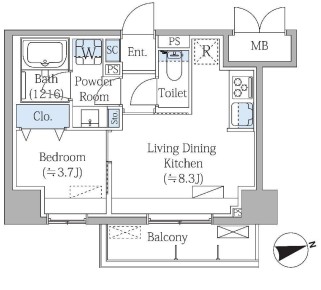 Grand Mark Residenceの間取り