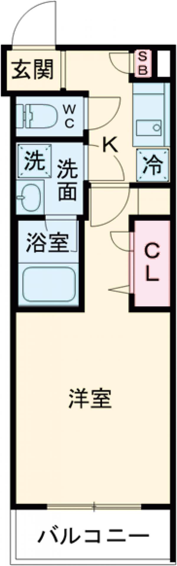 MAXIV CROS府中の間取り