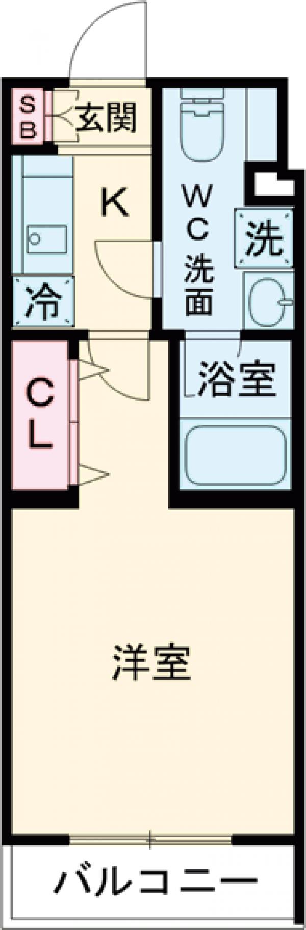 MAXIV　CROS府中の間取り