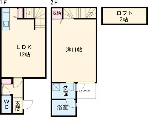 Cambridge squareの間取り