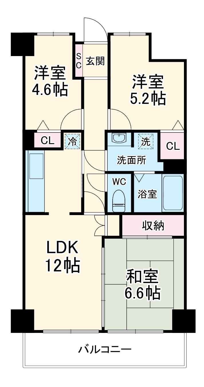 アーバンパーク常盤台公園B棟の間取り