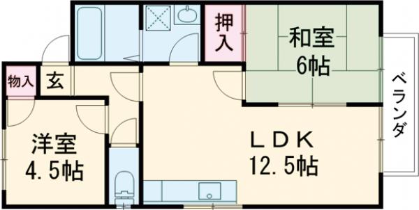 ファミーユ西条の間取り