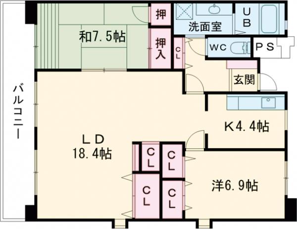 L-PLACE KAIZUKAの間取り