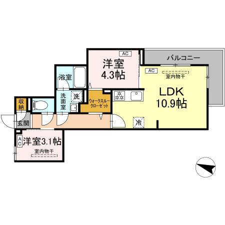 セレスティア中野鷺ノ宮の間取り
