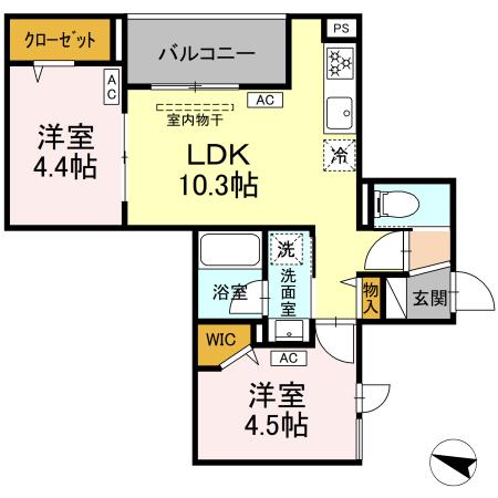 セレスティア中野鷺ノ宮の間取り