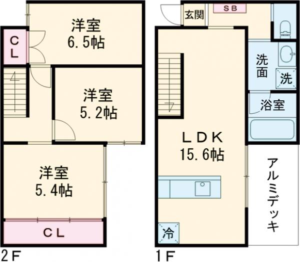 セラヴィ粕屋Ⅰの間取り