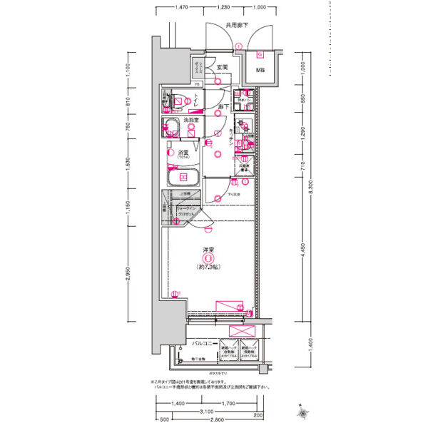 FRONTIER-RESIDENCE浅間町の間取り