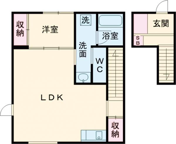燕荘の間取り