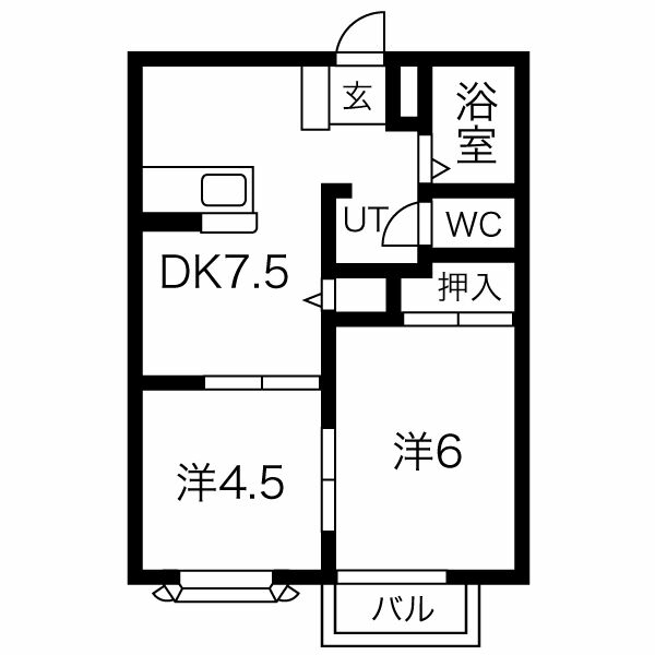 ハイツラフィーネの間取り