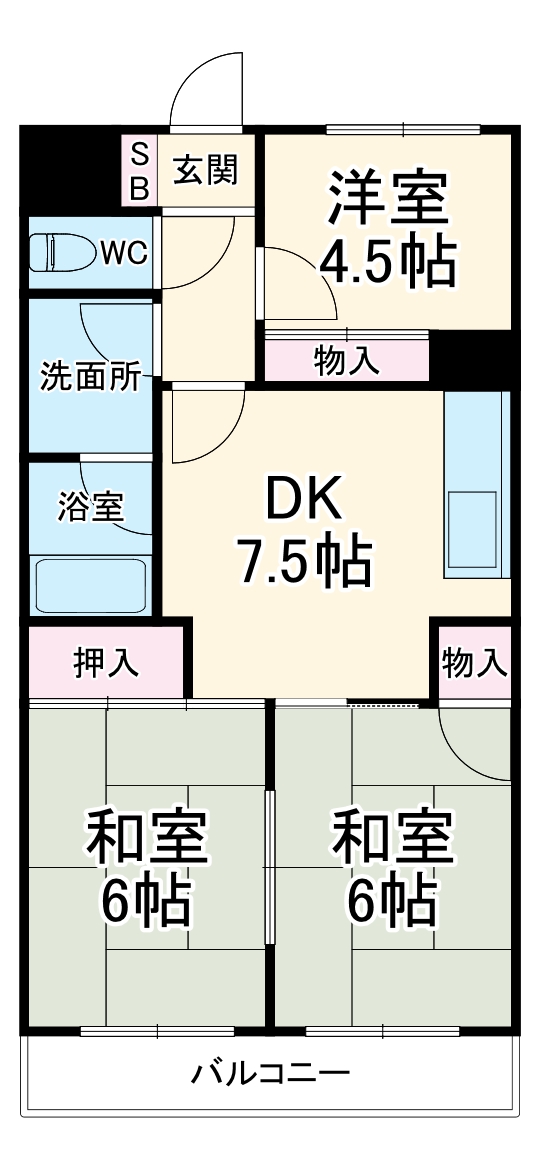 Sグリーンテラスの間取り