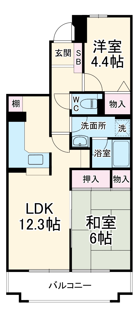 ヒルズ南戸塚3号棟の間取り