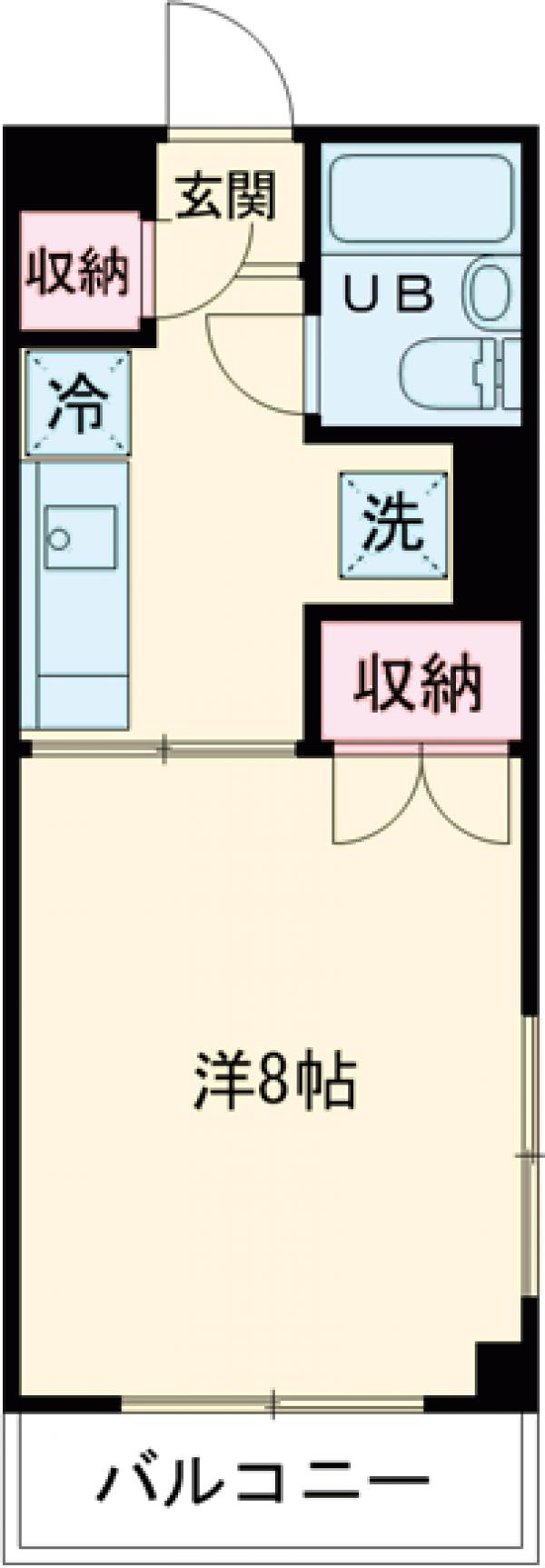 スカイパレス堀之内の間取り