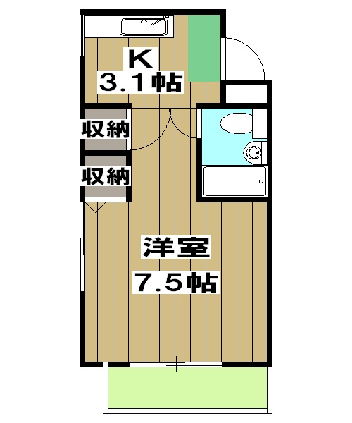 メゾンバーザスの間取り