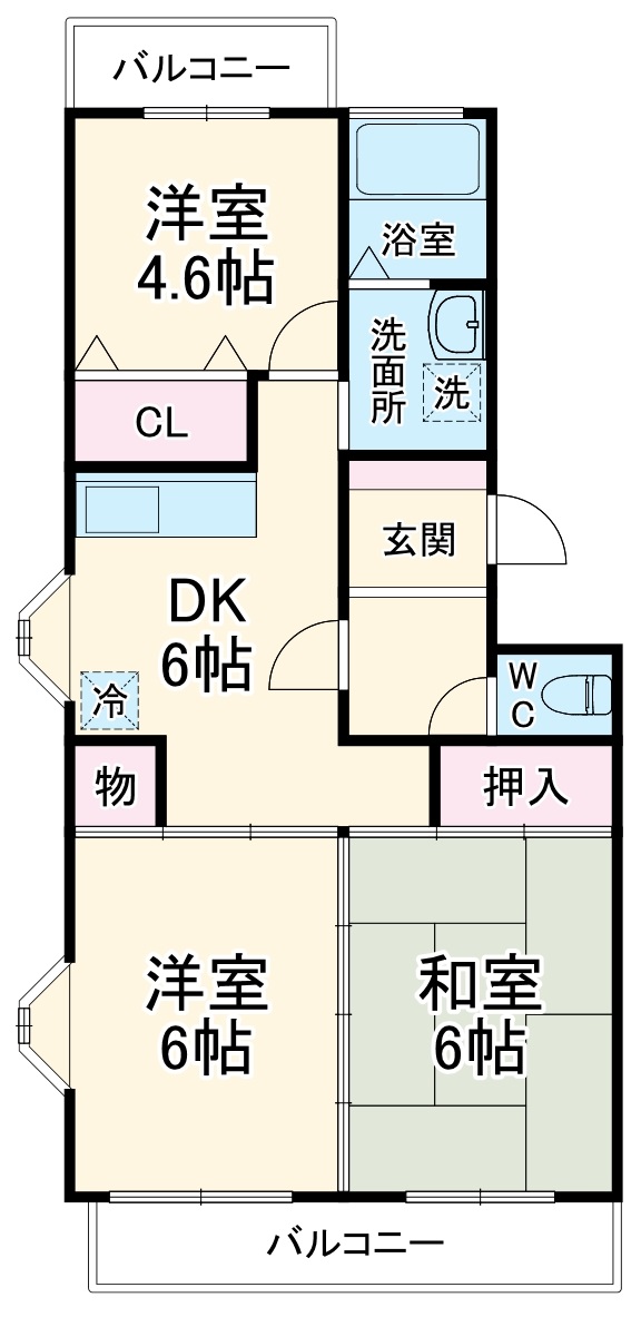 グリーンプラザ港南台の間取り