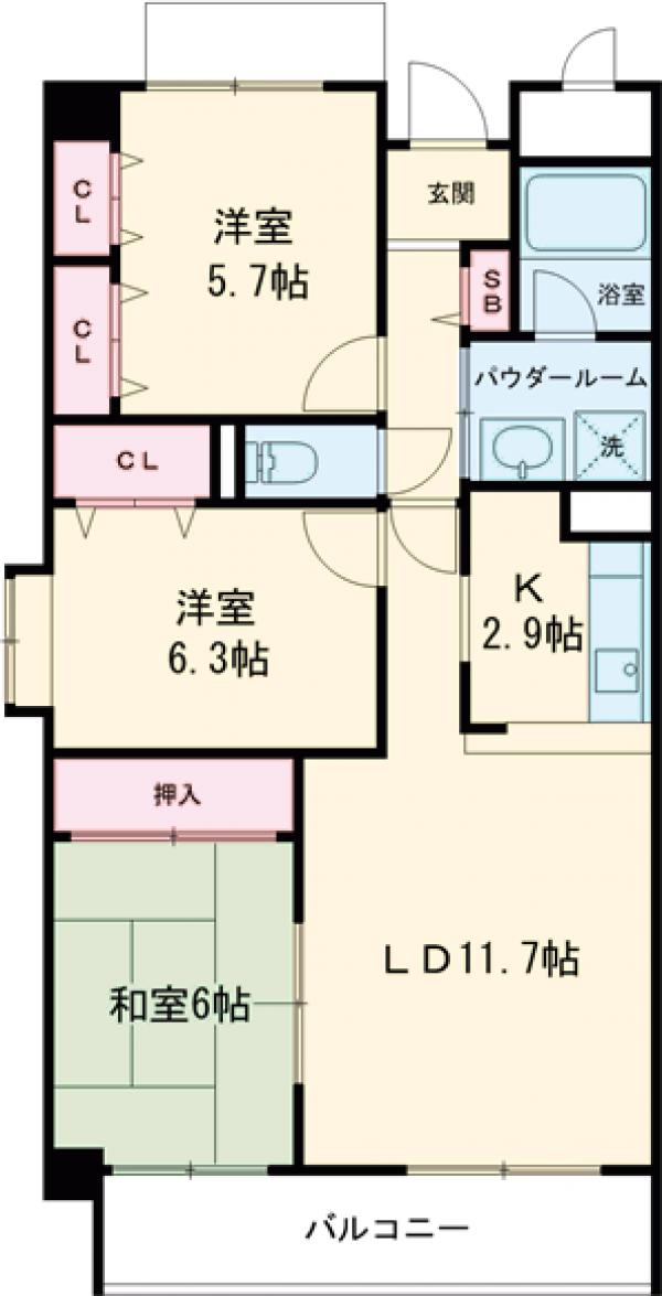 ロイヤルアネックスの間取り